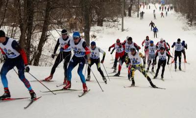 Рязанские лыжники устроили гонку в честь Дня защитника Отечества